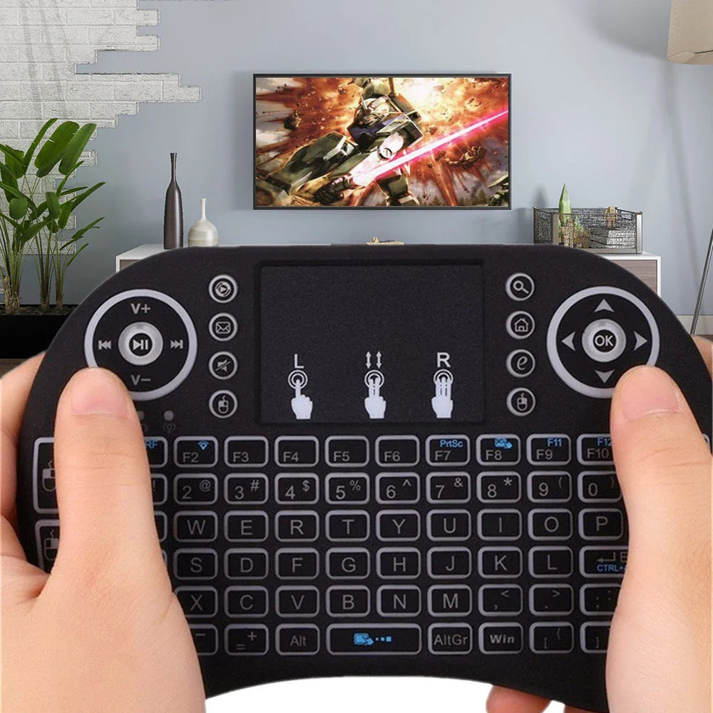 Clavier Sans Fil 3-en-1 : Télécommande + Souris pour TV Android, Smart TV & PC