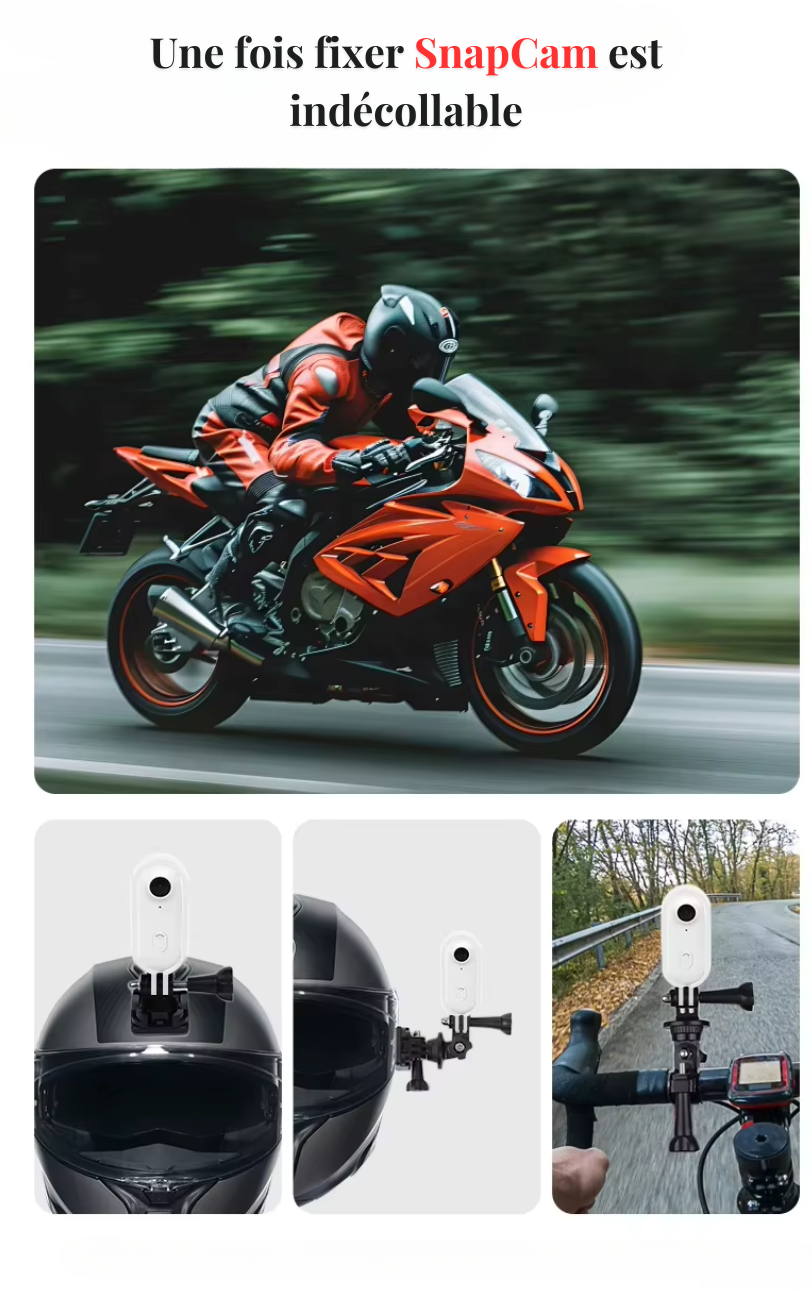 SNAPCAM® - Caméra d'Action Magnétique 4K