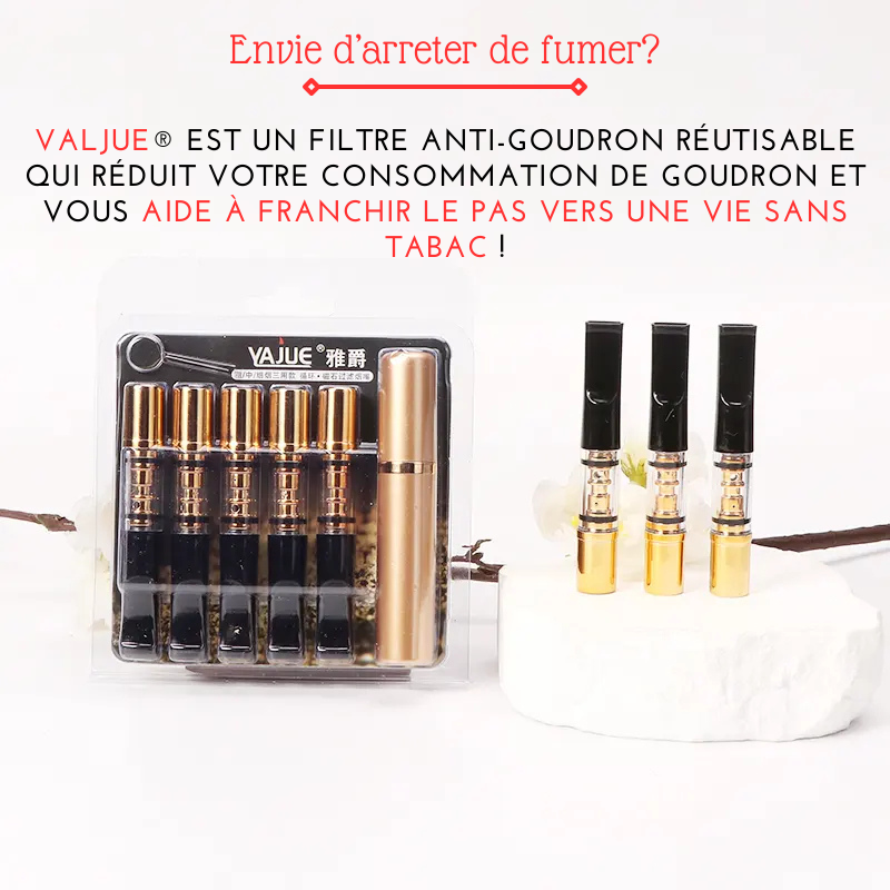 Filtre Anti-Goudron VAJUE® : Arrêtez de Fumer en 25 JOURS