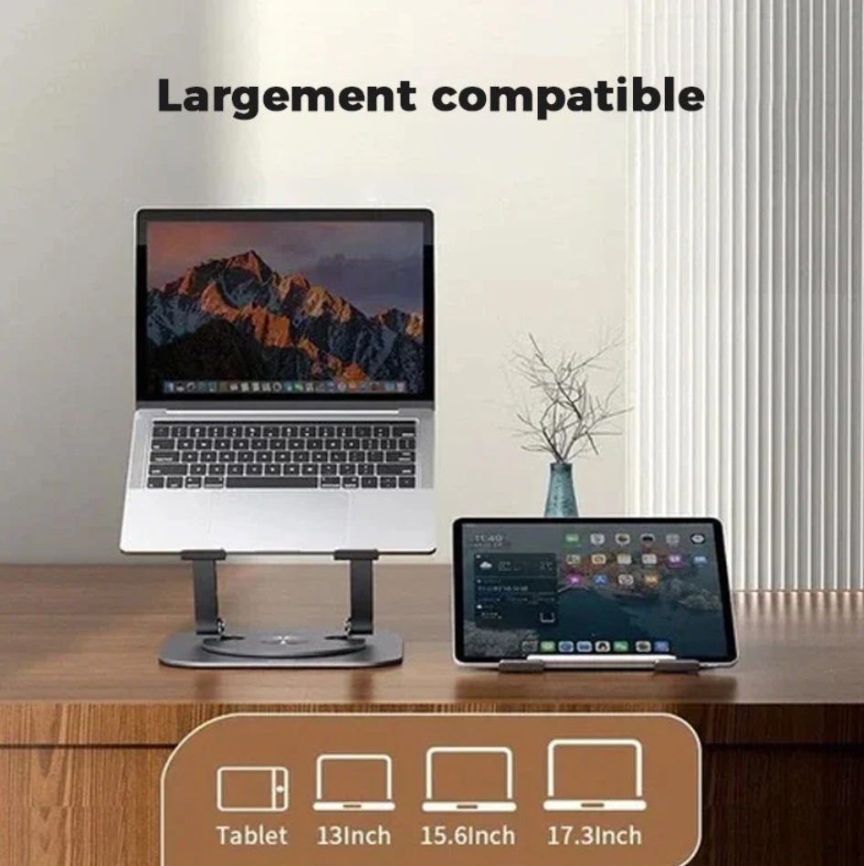 Support pour Ordinateur Portable & Tablette en Alliage d'aluminium