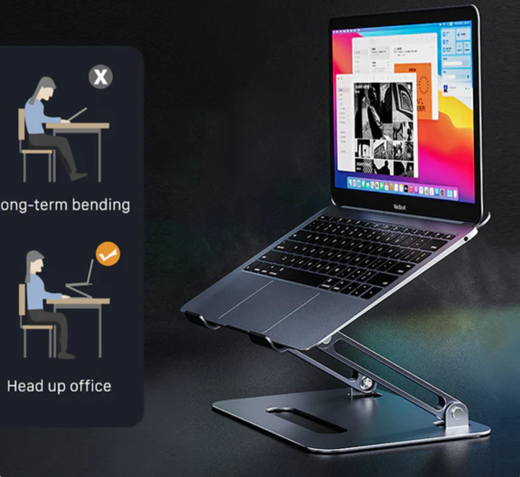 Support pour Ordinateur Portable & Tablette en Alliage d'aluminium