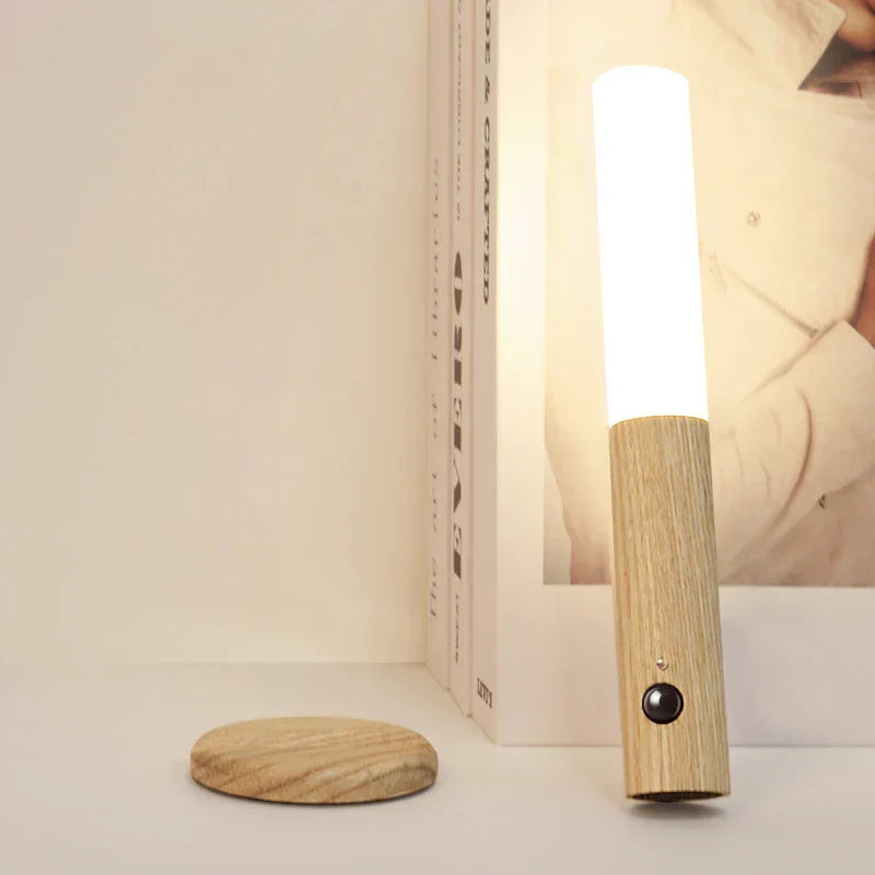 Veilleuse Bois LED à Capteur