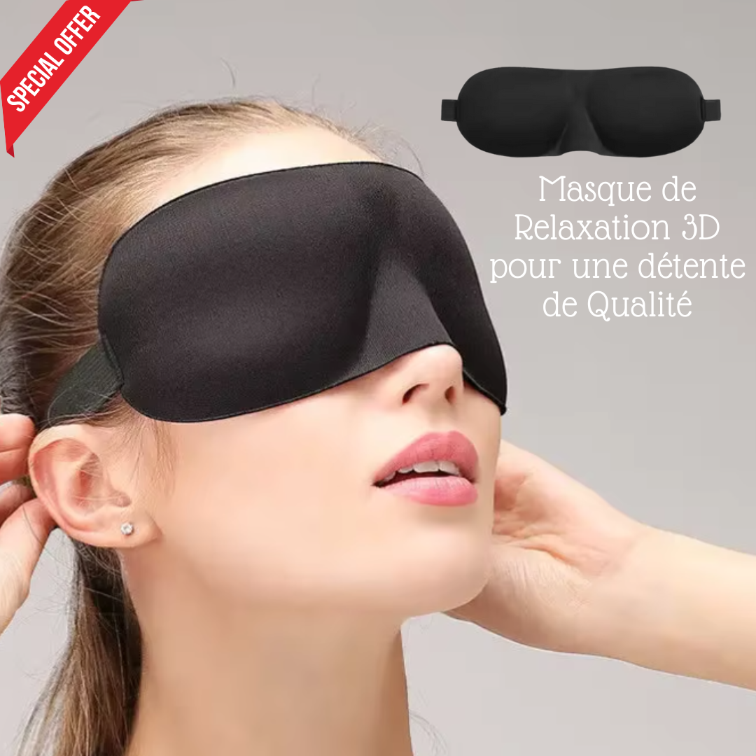 Masque de Sommeil 3D pour Voyage