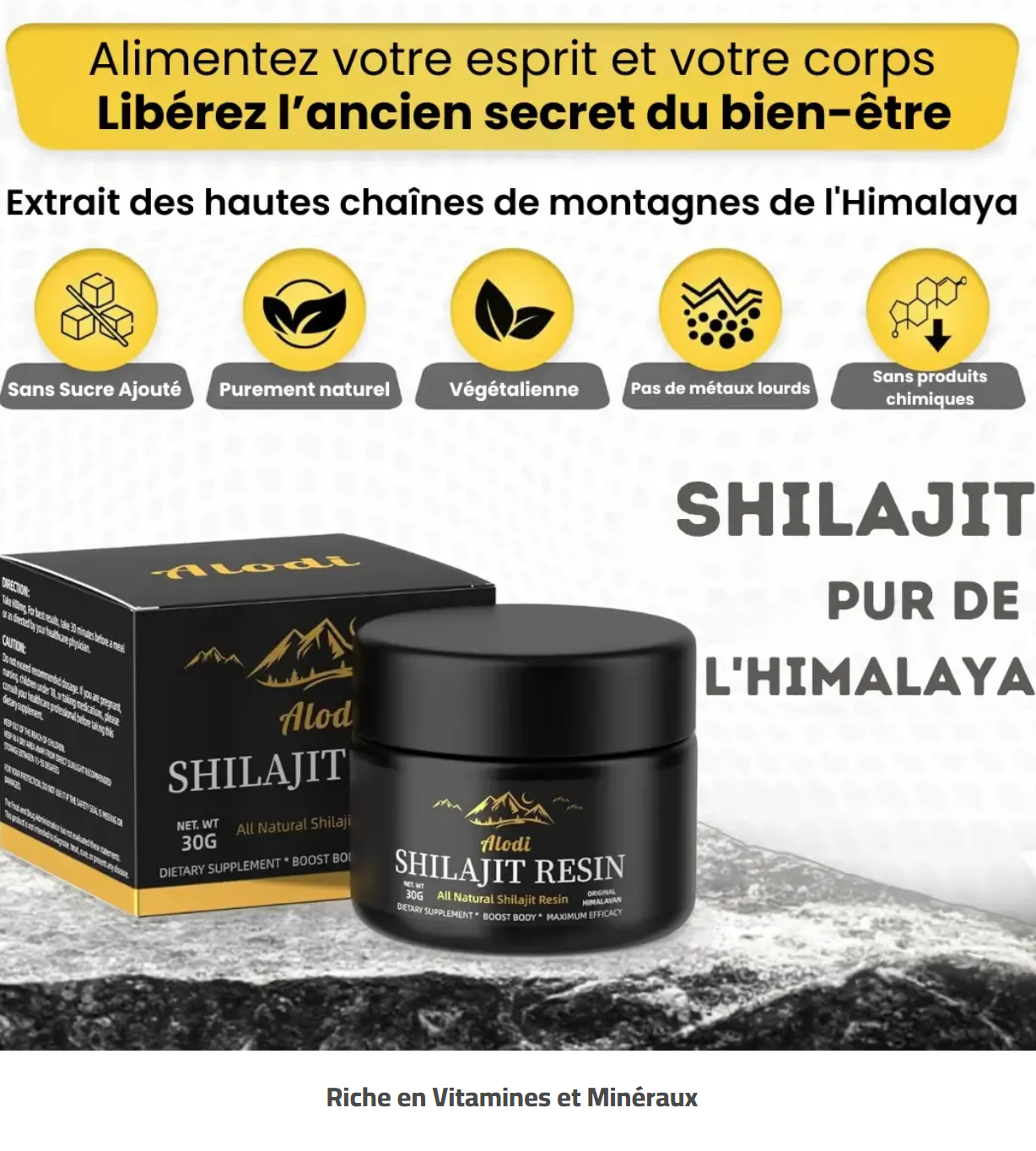 SHILAJIT FULLBOOST® Booster d'Energie Premium